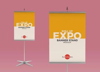 展架横幅样机图片