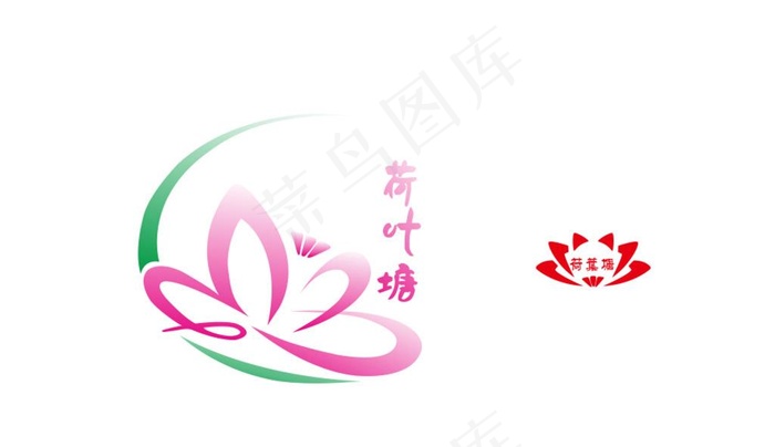 荷花logo图片cdr矢量模版下载