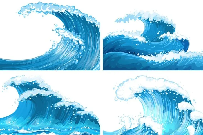 海浪图片ai矢量模版下载
