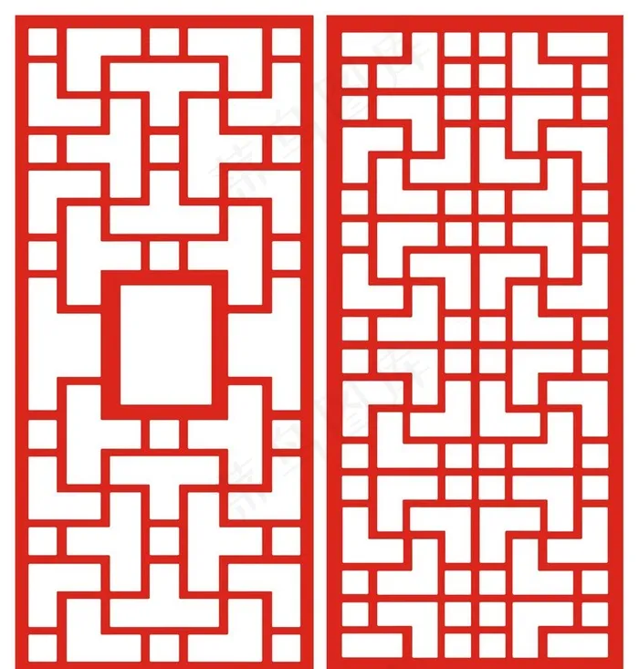 中国风窗花图片cdr矢量模版下载
