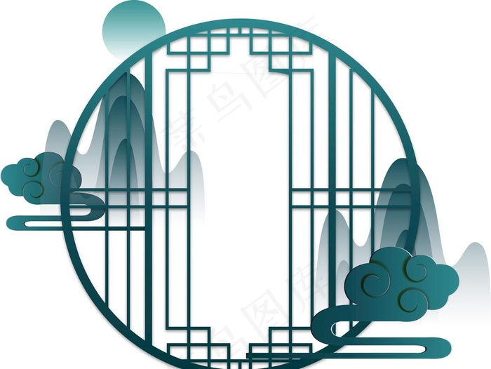 国潮手绘素材 图片