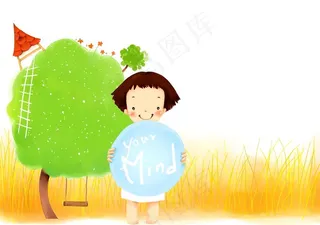 可爱卡通儿童创意装饰图案画图片