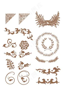 欧式花纹图片