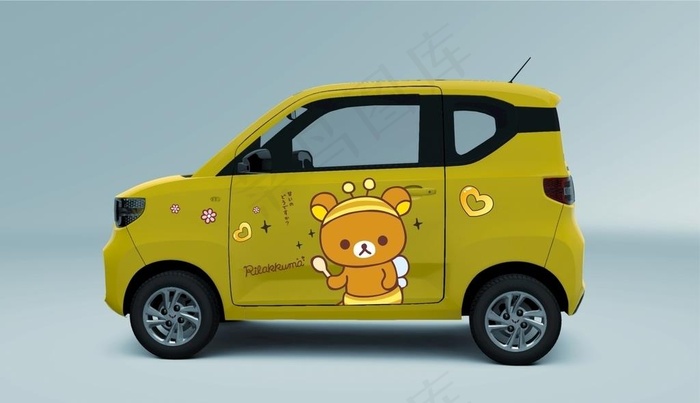 轻松熊车贴图片