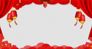 春节祝福视频  拜年视频边框