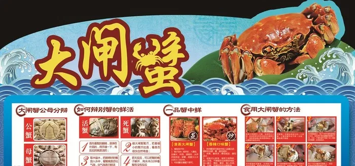 大闸蟹图片(4252x2126)psd模版下载