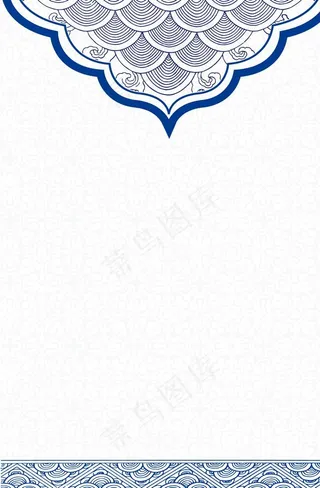 青花瓷花纹背景图片