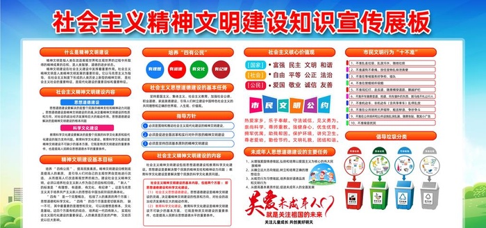 精神文明建设宣传栏图片