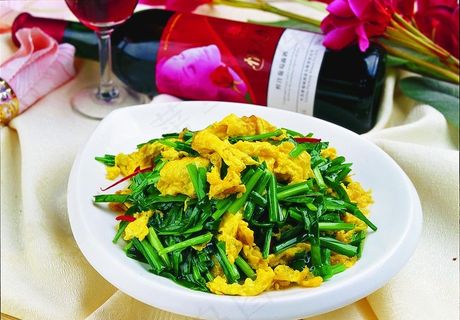 韭菜炒鸡蛋图片