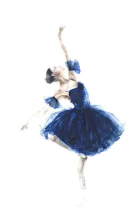 人物艺术跳舞美女装饰画图片