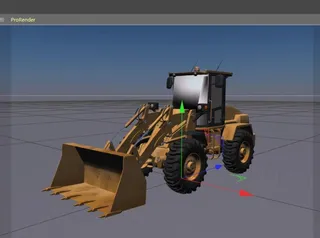 C4D模型轮式装载机图片