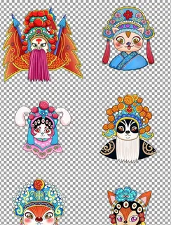 国潮京剧动物图片