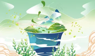 茶插画图片