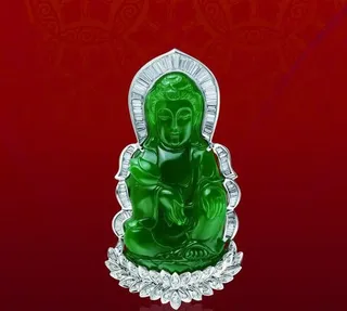 观音翡翠广告图片