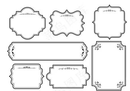 欧式花纹边框图片