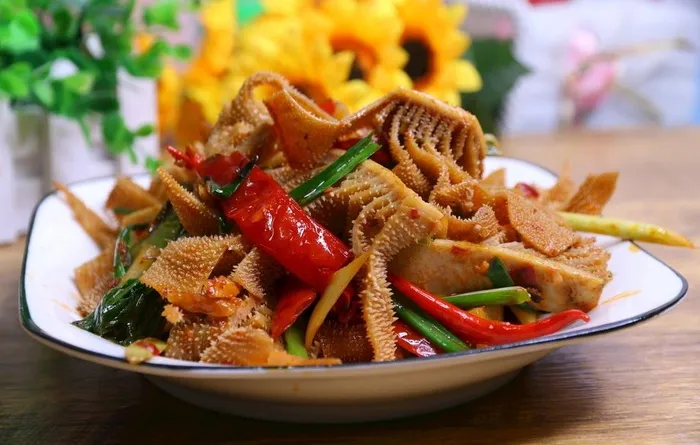 爆炒牛百叶图片