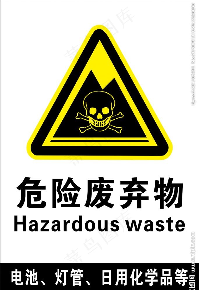 危险废弃物图片cdr矢量模版下载