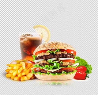 汉堡套餐图片