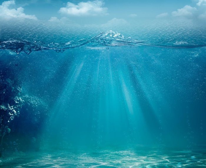 海底光线图片