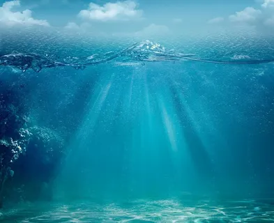 海底光线图片