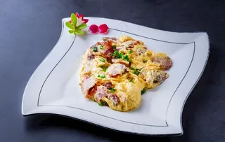 叉烧炒滑蛋图片