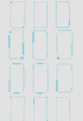 AI矢量科技边框图片