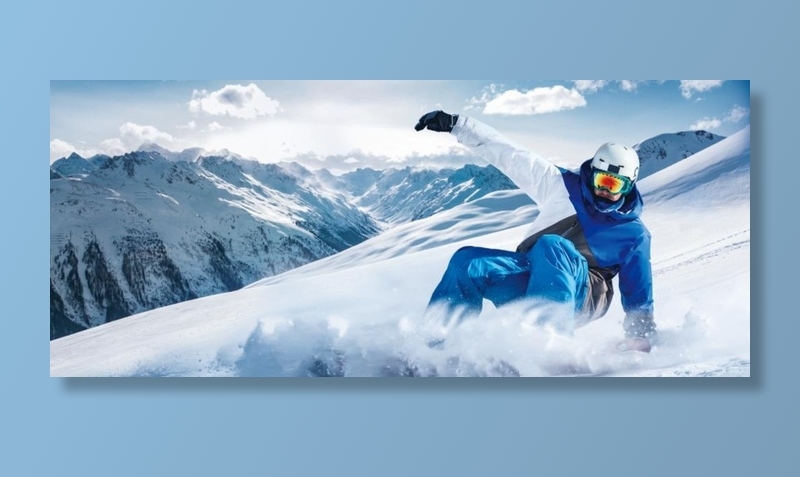 滑雪海报 图片