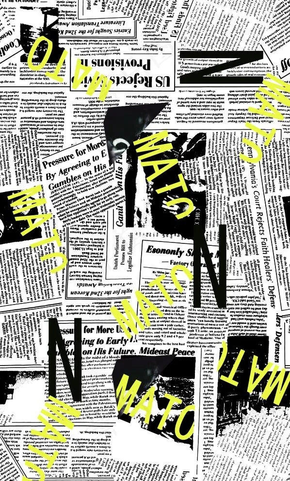 报纸字母图片