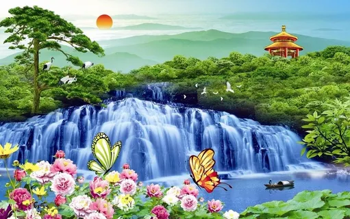 瀑布风景图片 瀑布风景图片