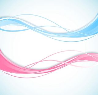 彩色波浪线设计图片