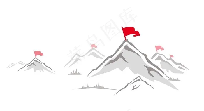 占领高地山峰图片ai矢量模版下载