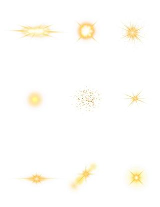 光点光束金色灯光射线耀眼闪亮图片