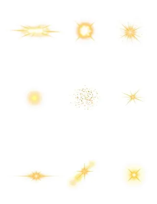 光点光束金色灯光射线耀眼闪亮图片