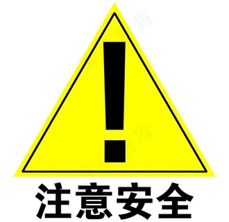 安全标示系列之注意安全图片