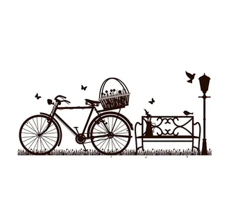 硅藻泥自行车背景图图片