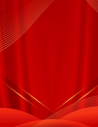 红色线条简约背景展板图片