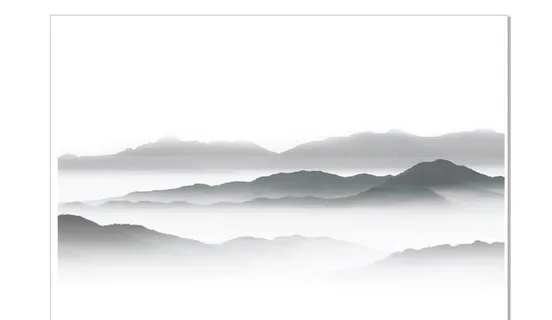意境水墨山水云层画图片 意境水墨山水云层画图片
