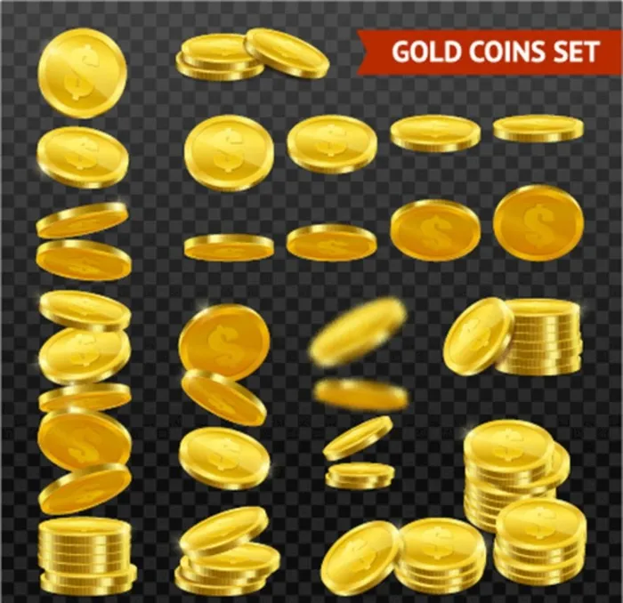 金币图片ai矢量模版下载