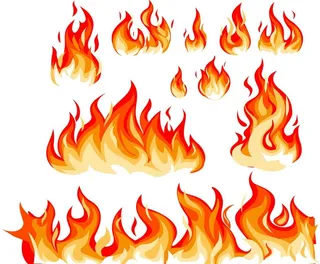 火焰卡通矢量图片