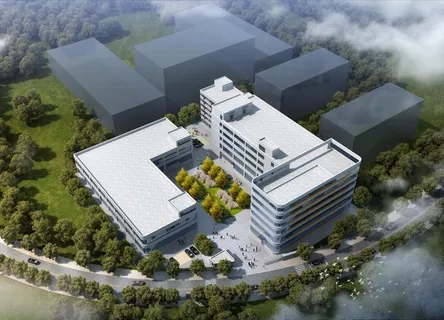 厂房办公楼多层鸟瞰图图片