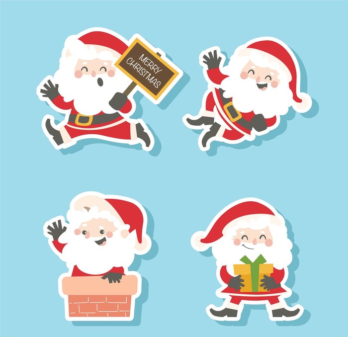 圣诞老人卡通形象图片