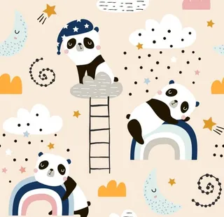 卡通 可爱 手绘  动物 局印图片