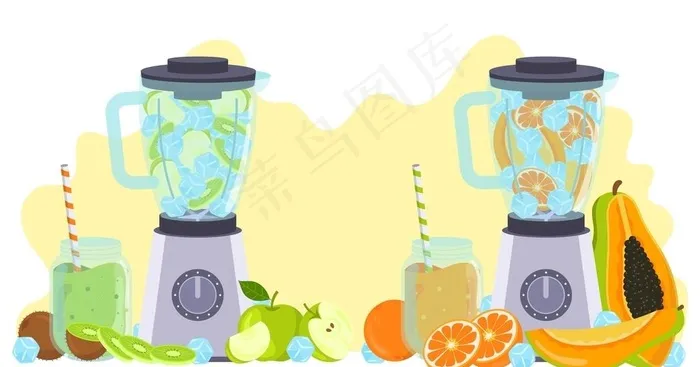 榨汁机图片ai矢量模版下载