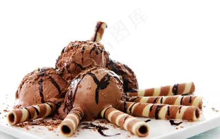 巧克力冰淇淋图片