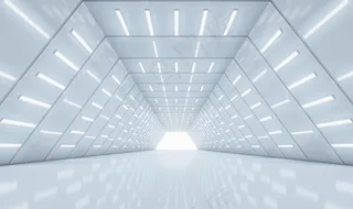 3d立体走廊光影长廊抽象空间图片