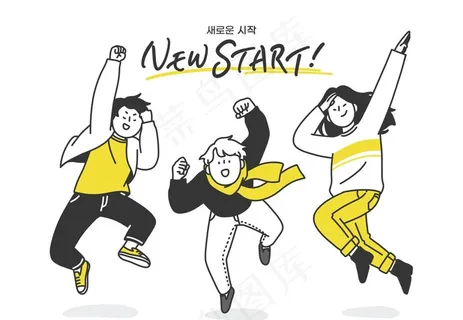 手绘人物插画图片