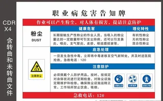 职业病危害告知牌图片