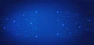 蓝色线条科技感背景图片