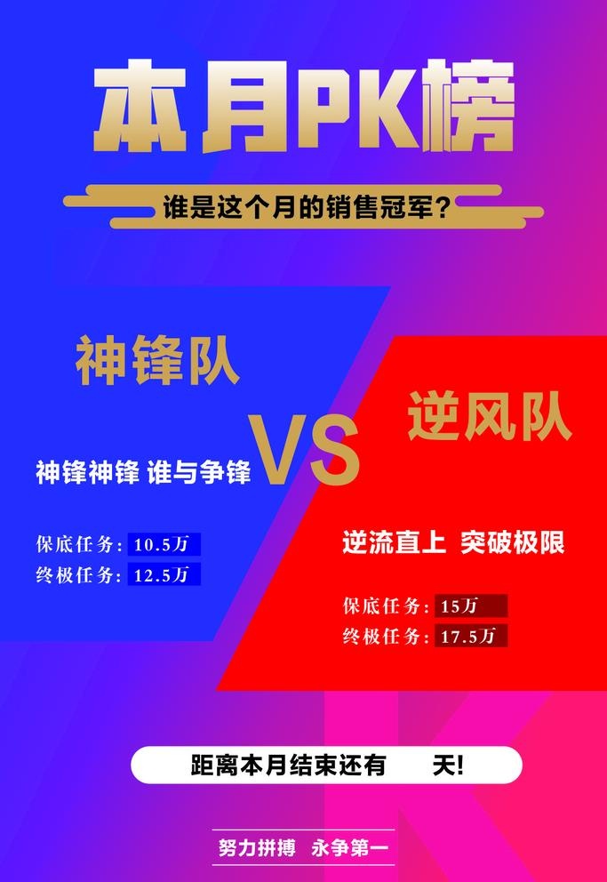 本月PK榜  VS 图片cdr矢量模版下载