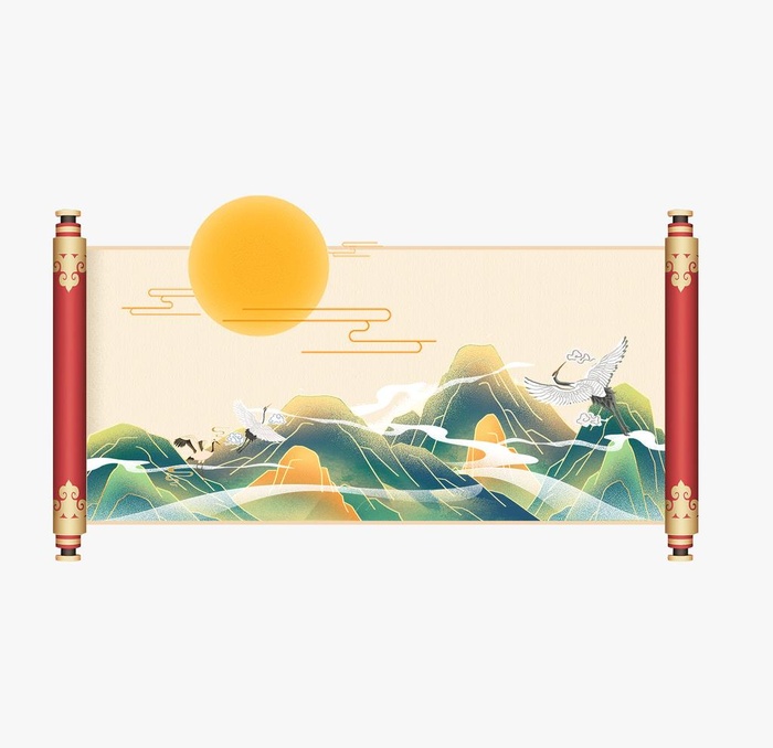 卷轴   图片(2000x2000)psd模版下载